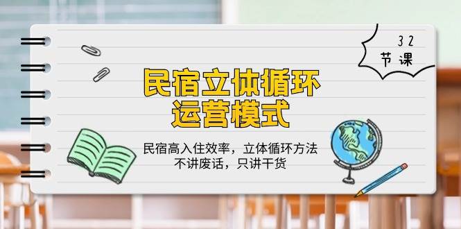 民宿立体循环运营模式：民宿高入住效率，立体循环方法，只讲干货（32节）[db:副标题]-六八创富资源网