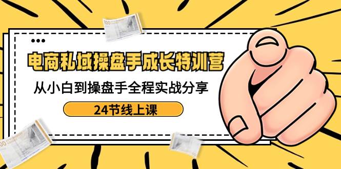 （8723期）电商私域-操盘手成长特训营：从小白到操盘手全程实战分享-24节线上课[db:副标题]-六八创富资源网